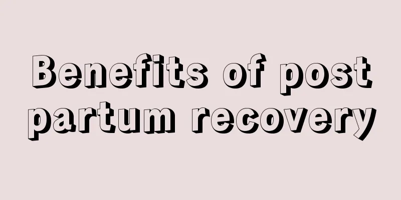 Benefits of postpartum recovery