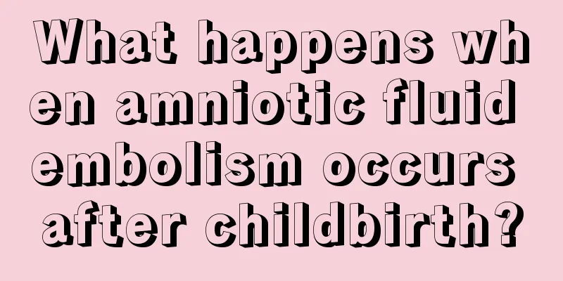 What happens when amniotic fluid embolism occurs after childbirth?