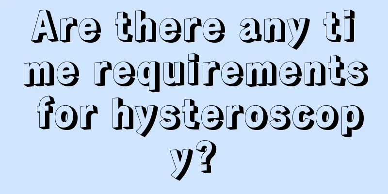 Are there any time requirements for hysteroscopy?