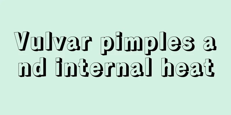 Vulvar pimples and internal heat