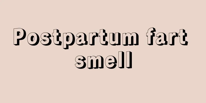 Postpartum fart smell