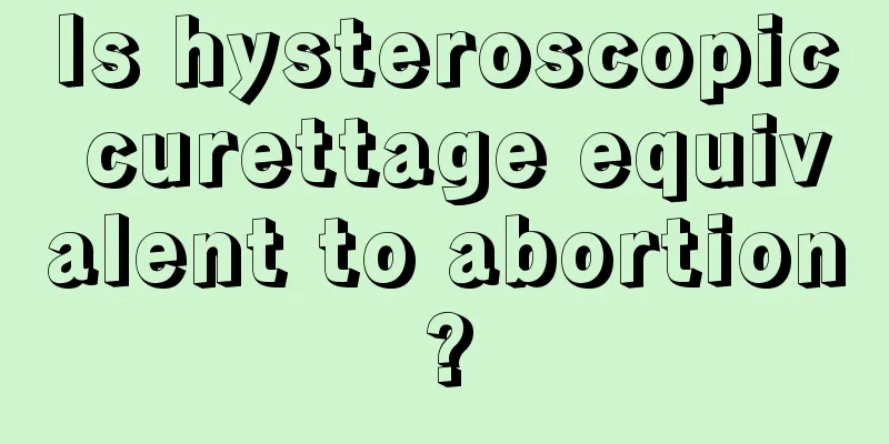 Is hysteroscopic curettage equivalent to abortion?