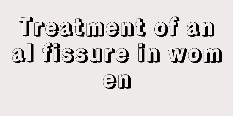 Treatment of anal fissure in women