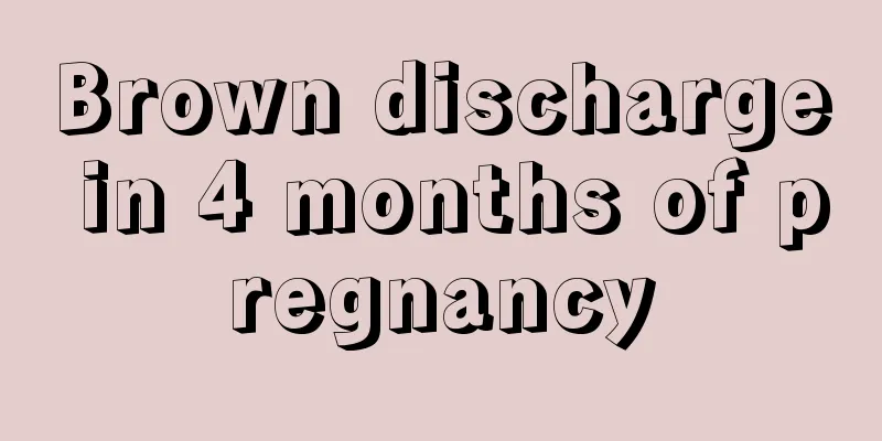 Brown discharge in 4 months of pregnancy