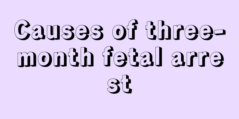 Causes of three-month fetal arrest