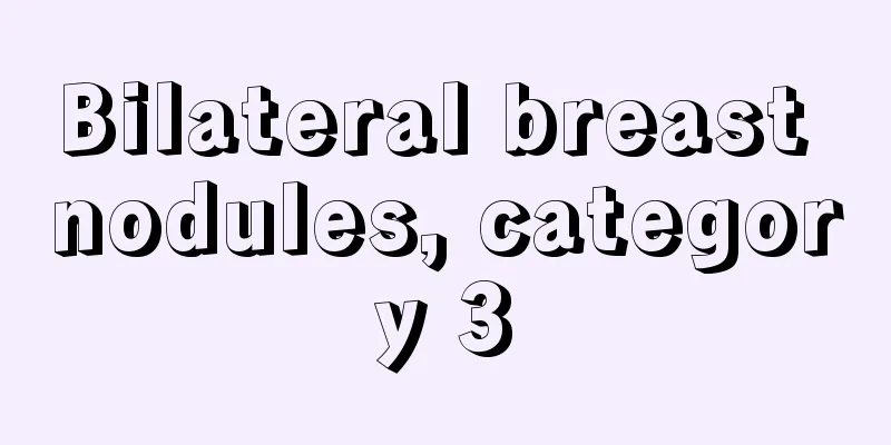 Bilateral breast nodules, category 3