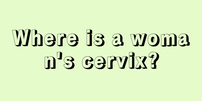 Where is a woman's cervix?