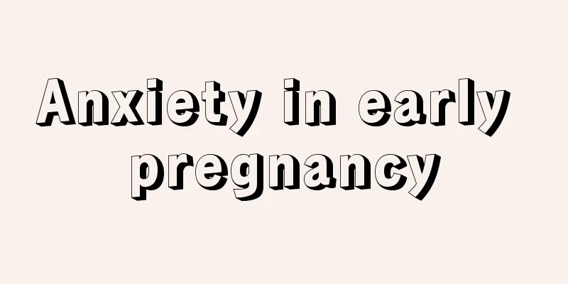 Anxiety in early pregnancy