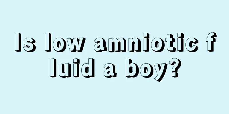 Is low amniotic fluid a boy?