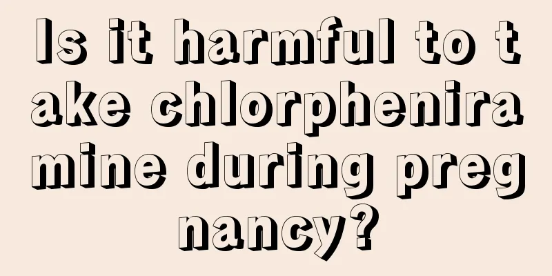 Is it harmful to take chlorpheniramine during pregnancy?