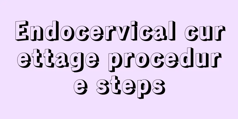 Endocervical curettage procedure steps