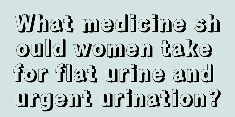 What medicine should women take for flat urine and urgent urination?