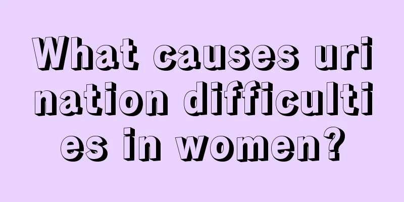 What causes urination difficulties in women?