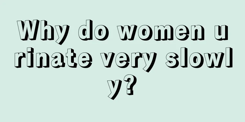 Why do women urinate very slowly?