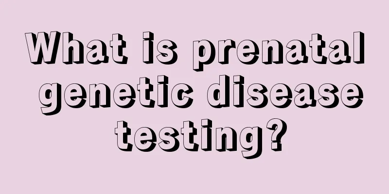 What is prenatal genetic disease testing?