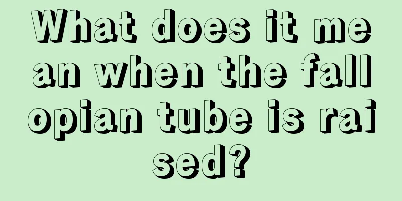 What does it mean when the fallopian tube is raised?