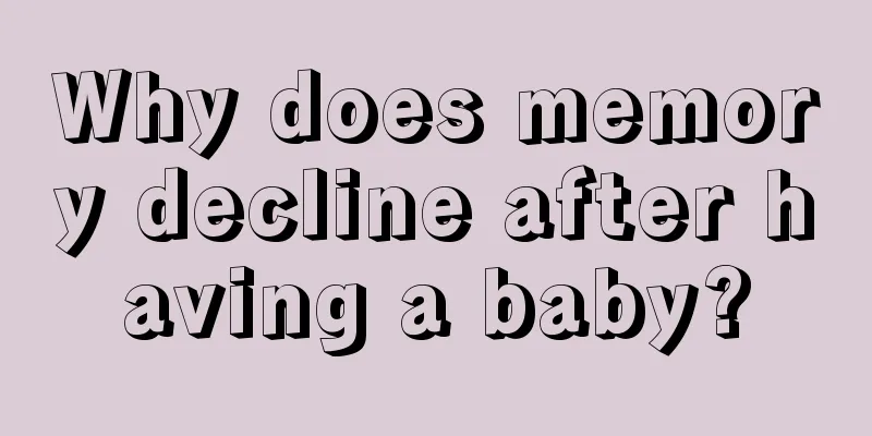 Why does memory decline after having a baby?