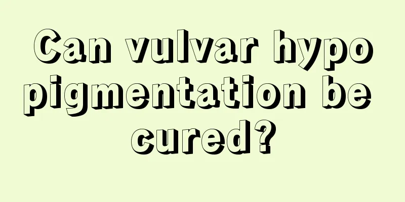 Can vulvar hypopigmentation be cured?