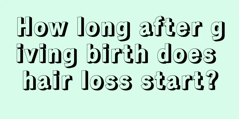 How long after giving birth does hair loss start?