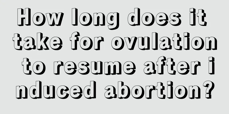 How long does it take for ovulation to resume after induced abortion?