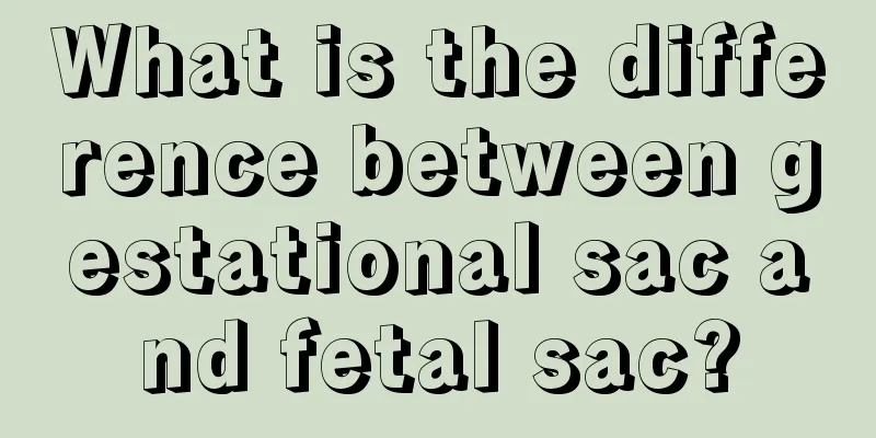 What is the difference between gestational sac and fetal sac?