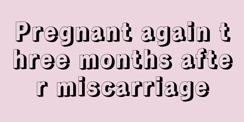 Pregnant again three months after miscarriage