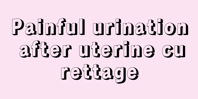 Painful urination after uterine curettage