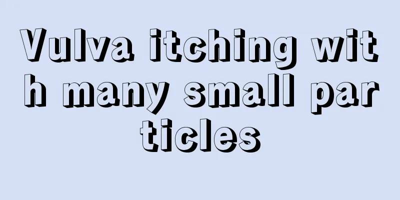 Vulva itching with many small particles