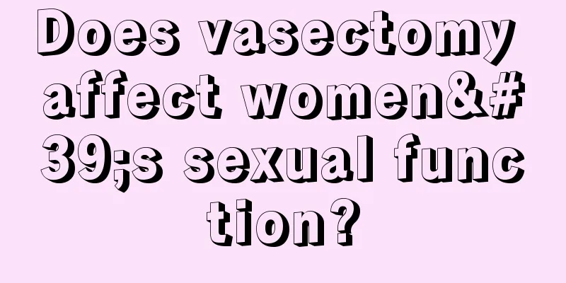 Does vasectomy affect women's sexual function?