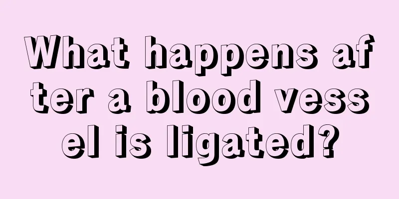 What happens after a blood vessel is ligated?