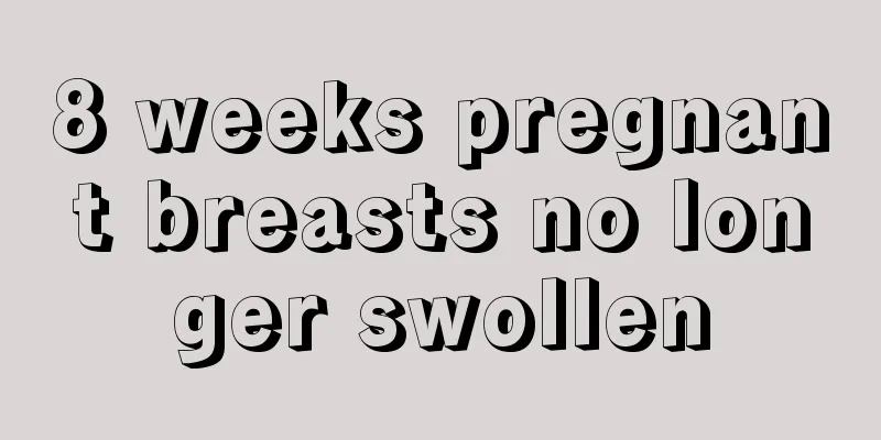 8 weeks pregnant breasts no longer swollen