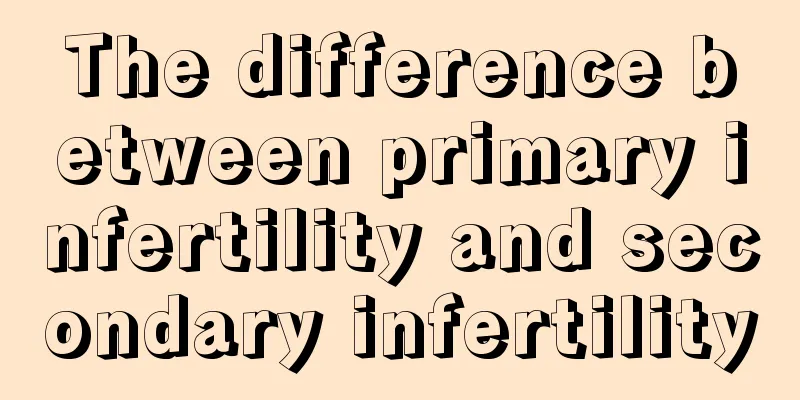 The difference between primary infertility and secondary infertility