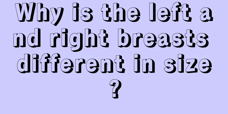 Why is the left and right breasts different in size?