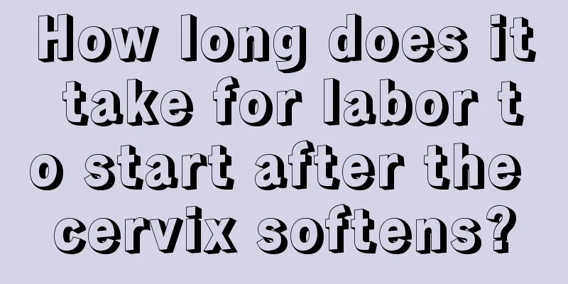 How long does it take for labor to start after the cervix softens?