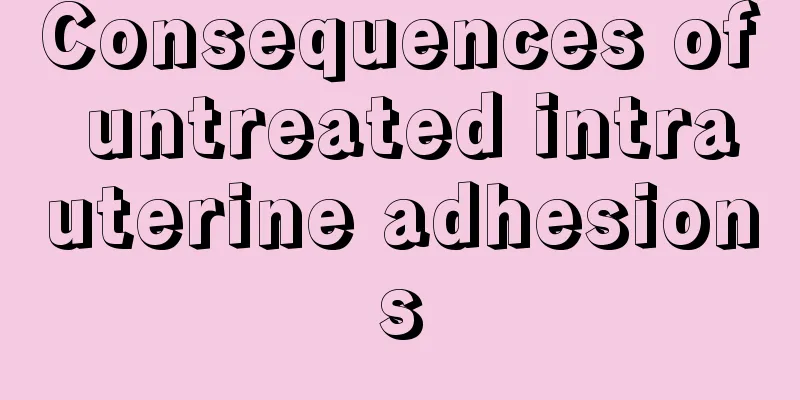 Consequences of untreated intrauterine adhesions