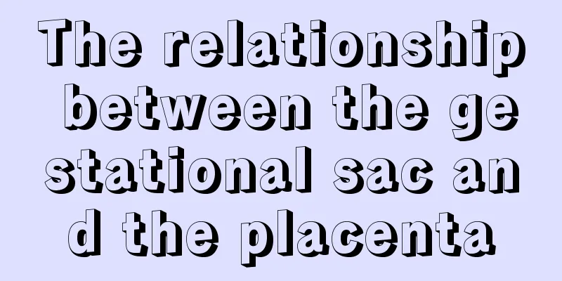 The relationship between the gestational sac and the placenta