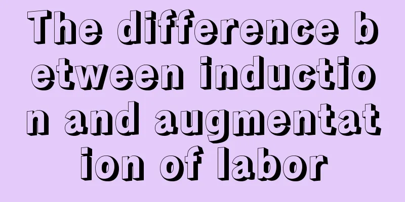 The difference between induction and augmentation of labor