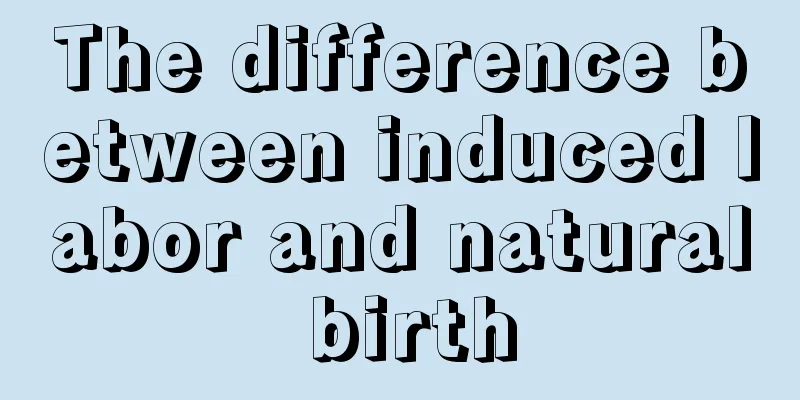 The difference between induced labor and natural birth