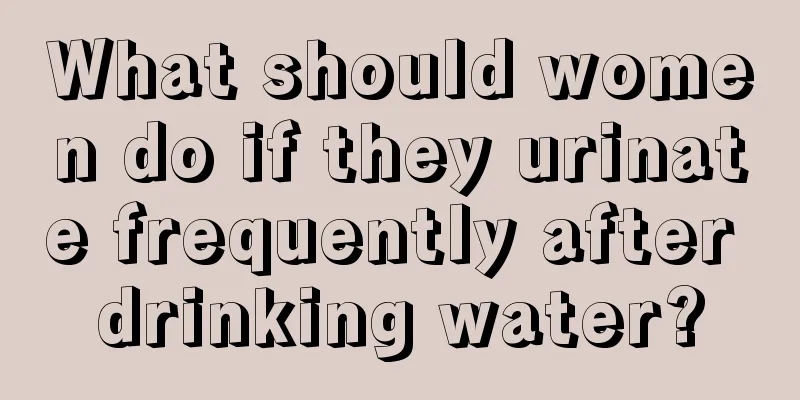 What should women do if they urinate frequently after drinking water?