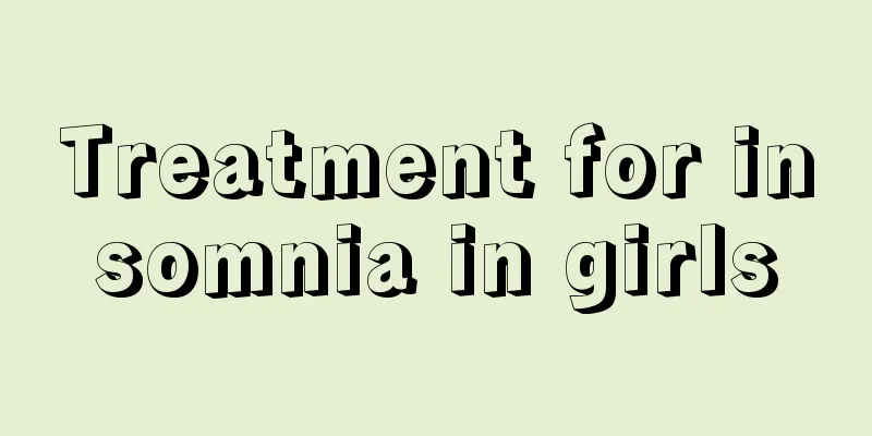 Treatment for insomnia in girls