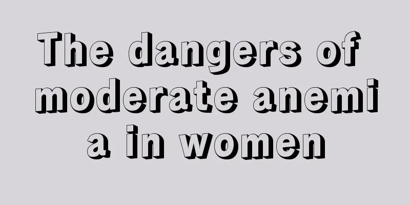 The dangers of moderate anemia in women