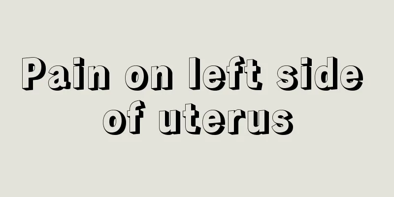 Pain on left side of uterus