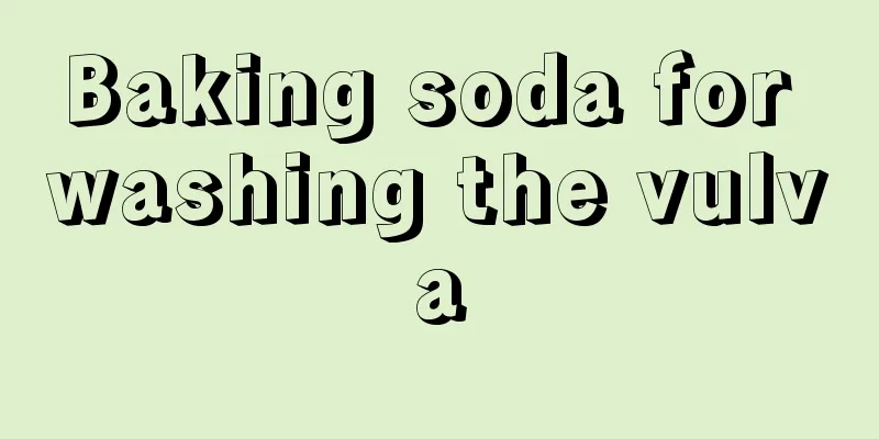 Baking soda for washing the vulva