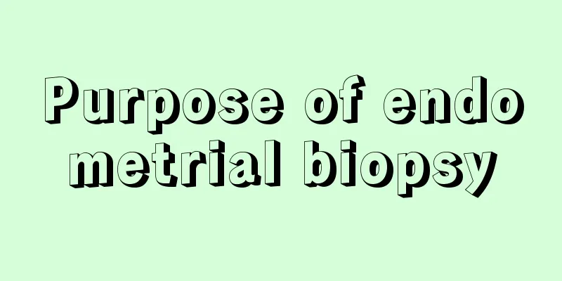 Purpose of endometrial biopsy