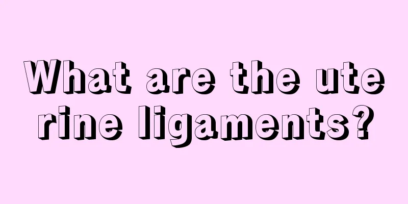 What are the uterine ligaments?