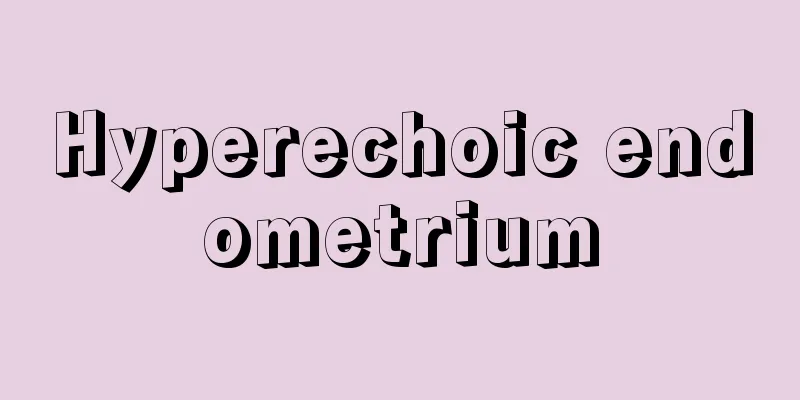 Hyperechoic endometrium