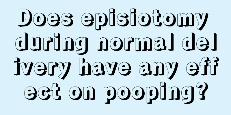 Does episiotomy during normal delivery have any effect on pooping?