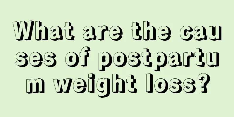 What are the causes of postpartum weight loss?