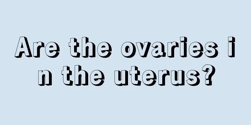 Are the ovaries in the uterus?