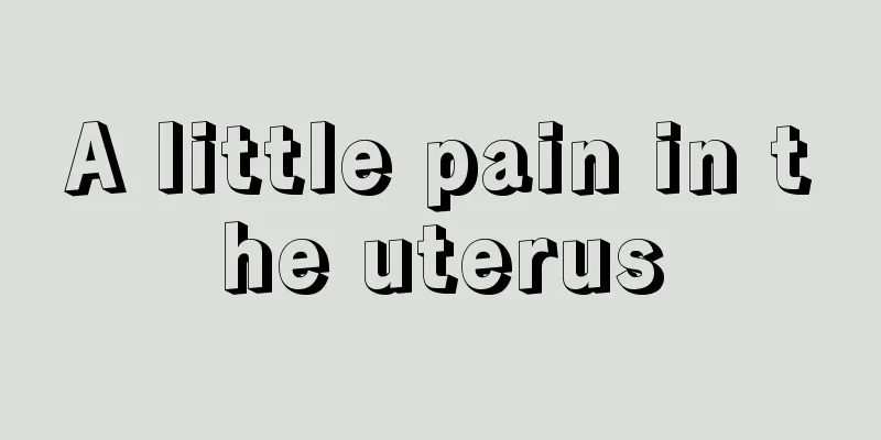 A little pain in the uterus